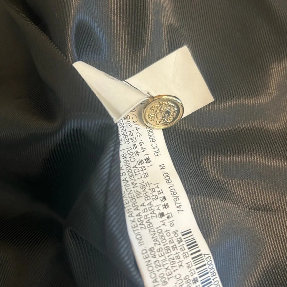 Zara NWT varsity patched jacket size M super cute! Blazer/jacket  mix - Picture 11 of 12